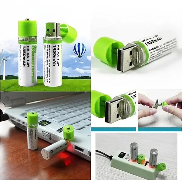 USB Rechargeable AA Battery - Image 3