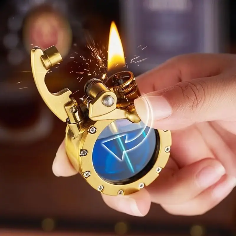 Vintage Transparent Kerosene Lighter - Image 5