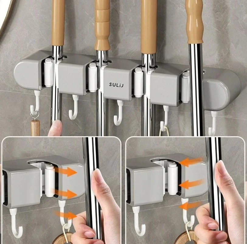 Wall-Mounted Mop Holder - Image 2