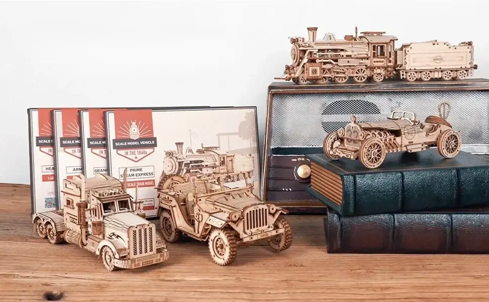 Wooden Mechanical Model Puzzle - Image 17